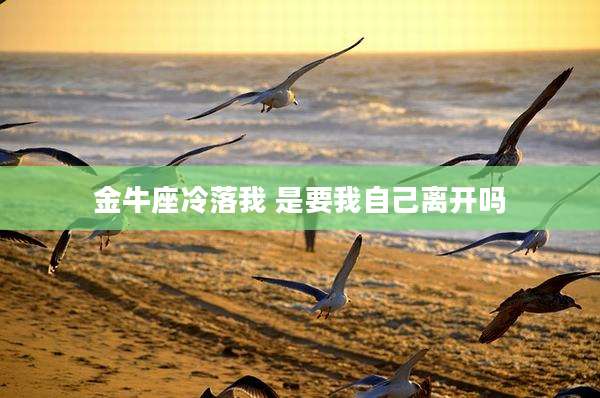金牛座冷落我 是要我自己离开吗