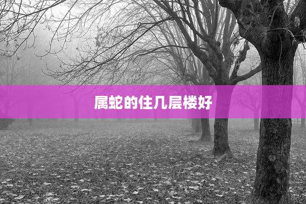 属蛇的住几层楼好