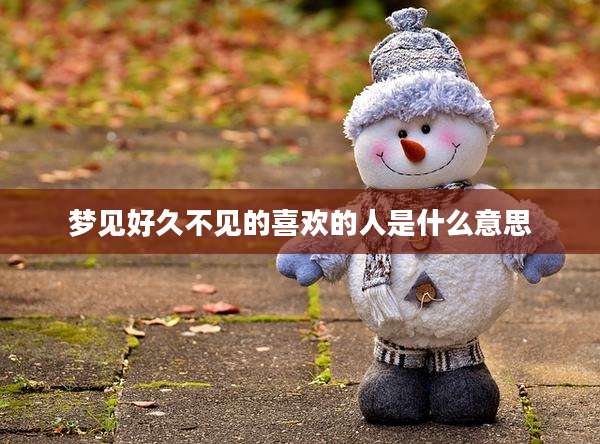 梦见好久不见的喜欢的人是什么意思
