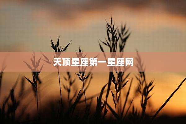 天顶星座第一星座网