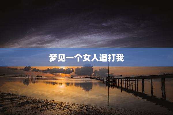 梦见一个女人追打我