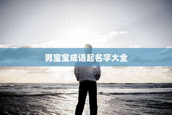 男宝宝成语起名字大全
