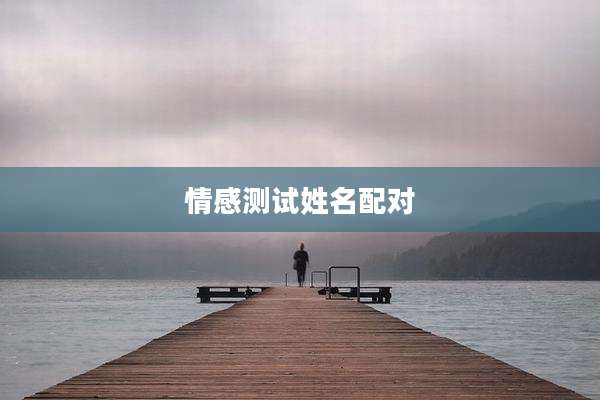 情感测试姓名配对