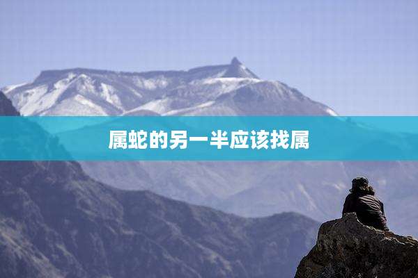 属蛇的另一半应该找属