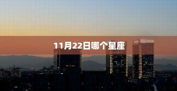 11月22日哪个星座