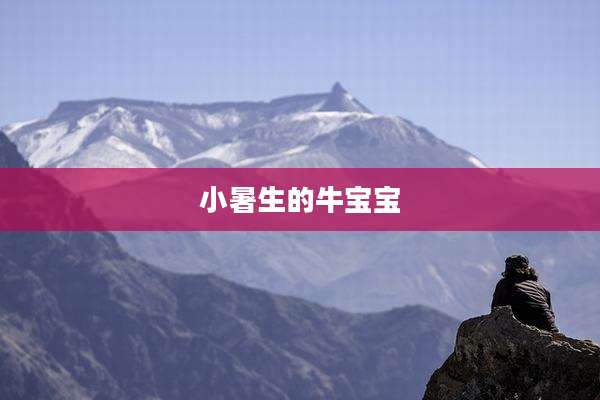 小暑生的牛宝宝