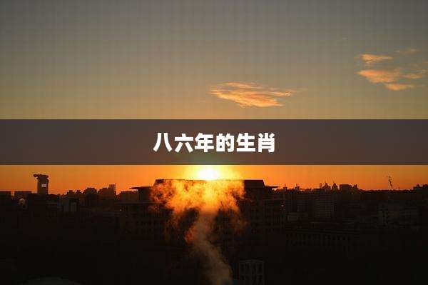 八六年的生肖