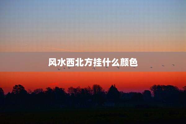 风水西北方挂什么颜色