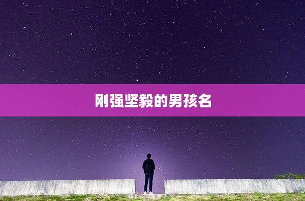 刚强坚毅的男孩名