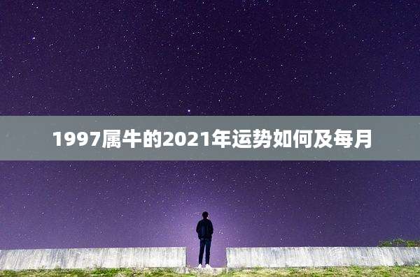 1997属牛的2021年运势如何及每月