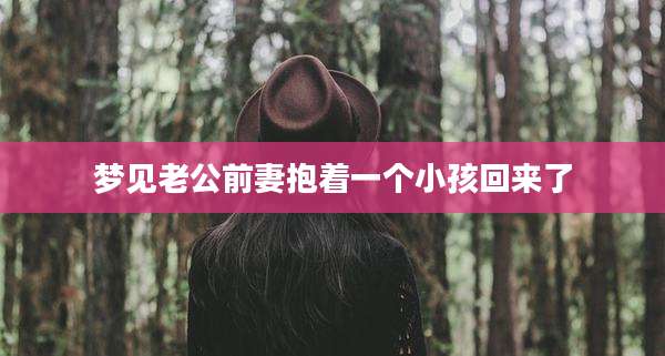 梦见老公前妻抱着一个小孩回来了