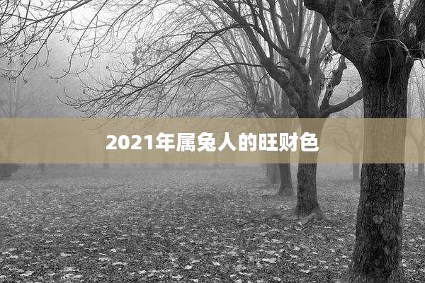 2021年属兔人的旺财色