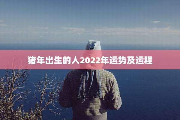 猪年出生的人2022年运势及运程