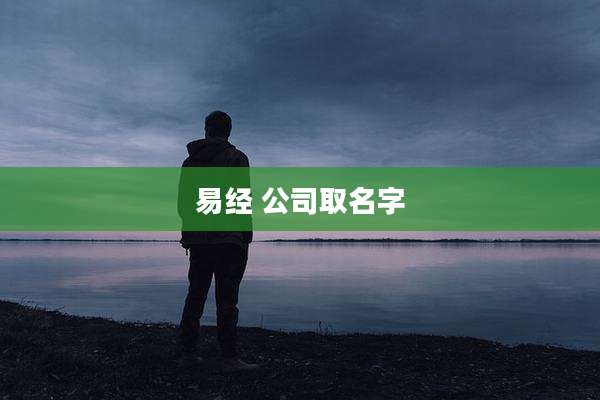 易经 公司取名字