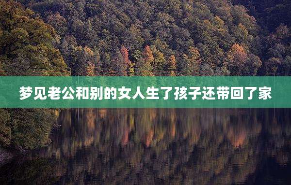 梦见老公和别的女人生了孩子还带回了家