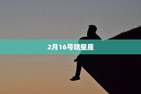 2月16号啥星座