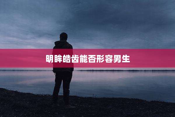 明眸皓齿能否形容男生