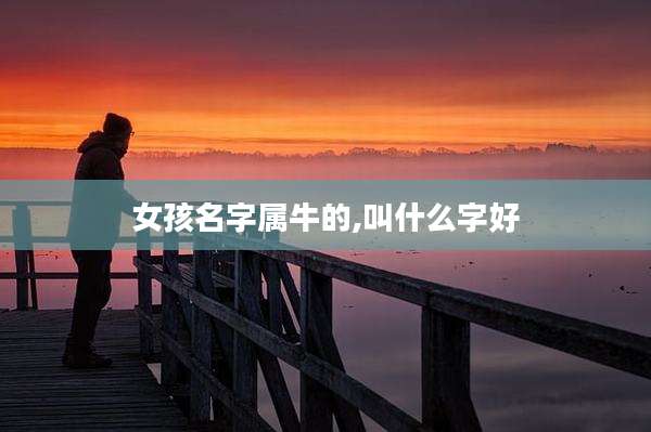女孩名字属牛的,叫什么字好