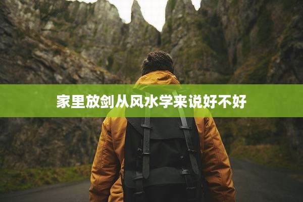 家里放剑从风水学来说好不好