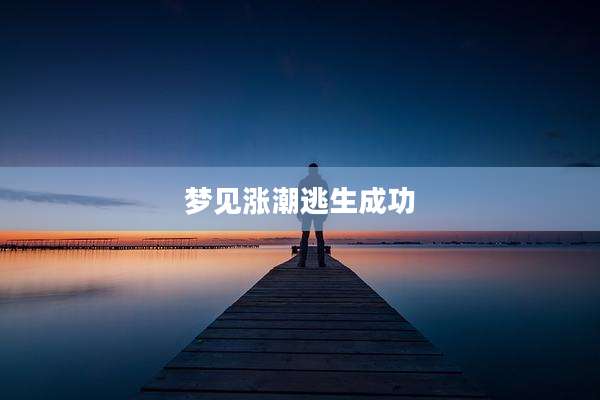 梦见涨潮逃生成功