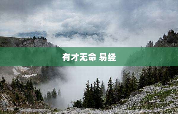 有才无命 易经