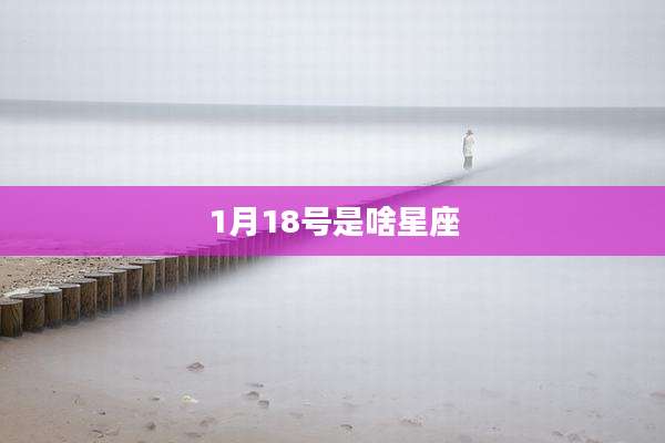 1月18号是啥星座