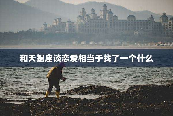 和天蝎座谈恋爱相当于找了一个什么