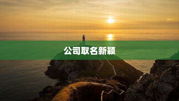 公司取名新颖