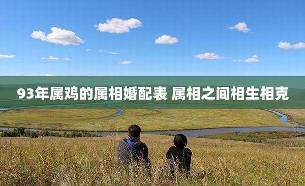 93年属鸡的属相婚配表 属相之间相生相克