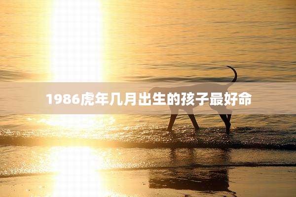 1986虎年几月出生的孩子最好命