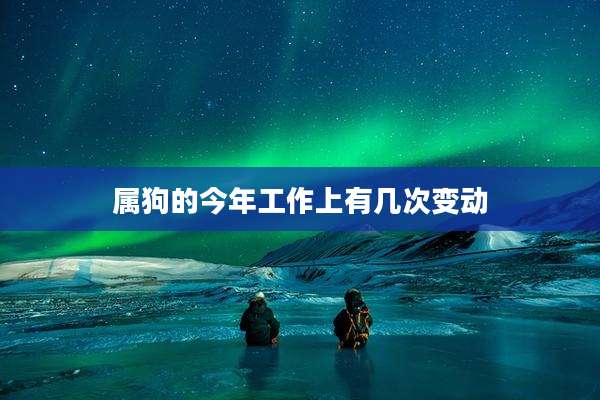 属狗的今年工作上有几次变动