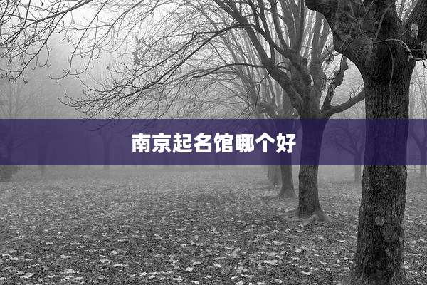 南京起名馆哪个好