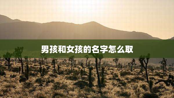 男孩和女孩的名字怎么取