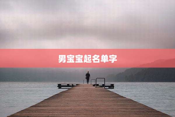 男宝宝起名单字