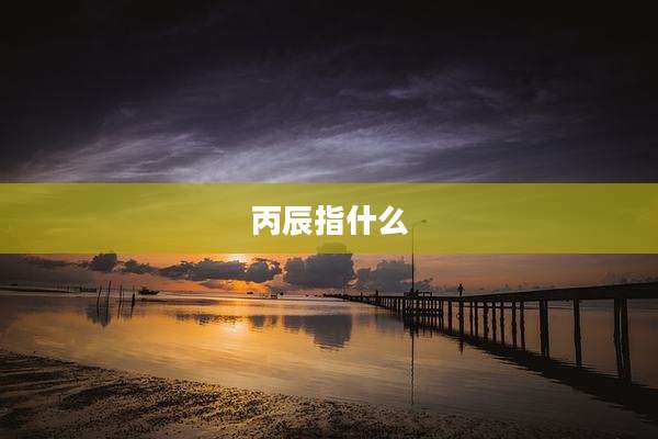 丙辰指什么