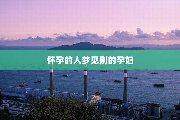 怀孕的人梦见别的孕妇