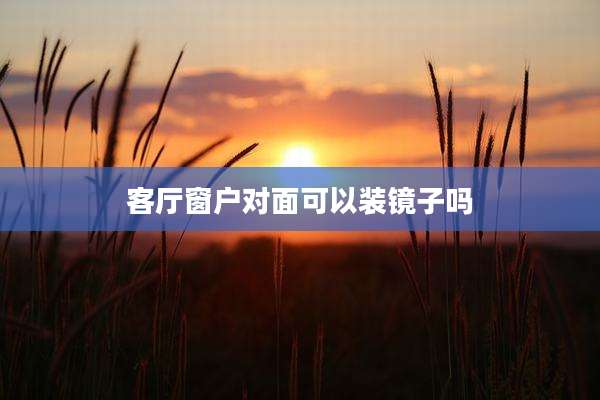 客厅窗户对面可以装镜子吗