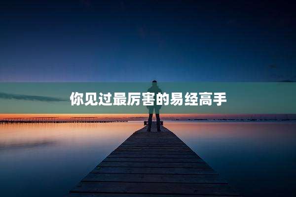 你见过最厉害的易经高手
