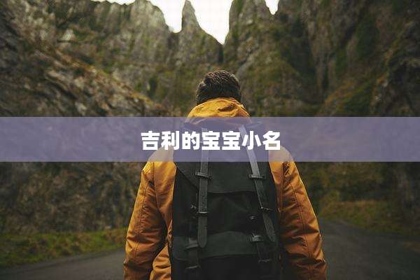 吉利的宝宝小名