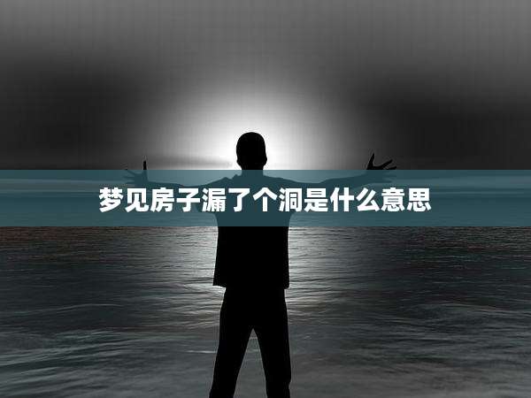 梦见房子漏了个洞是什么意思