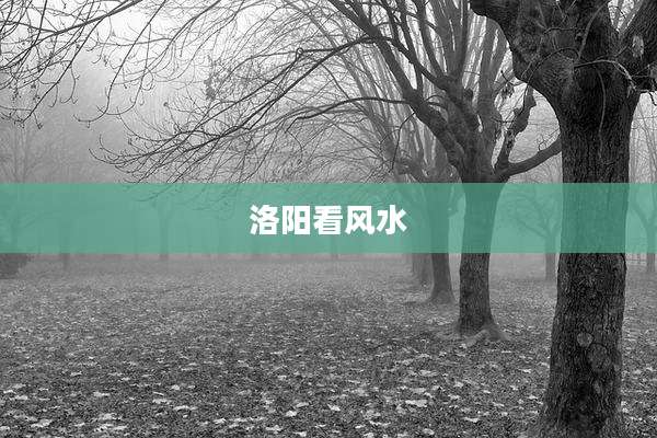 洛阳看风水