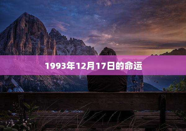 1993年12月17日的命运
