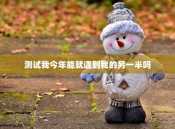 测试我今年能就遇到我的另一半吗