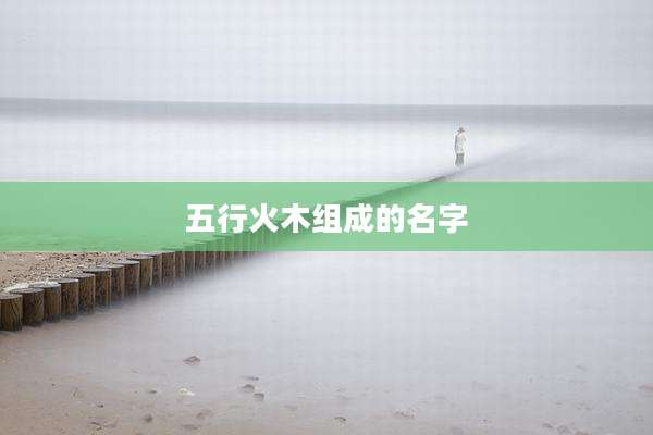 五行火木组成的名字