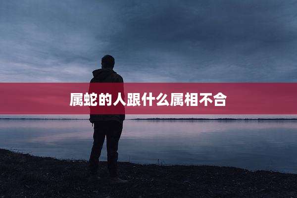 属蛇的人跟什么属相不合