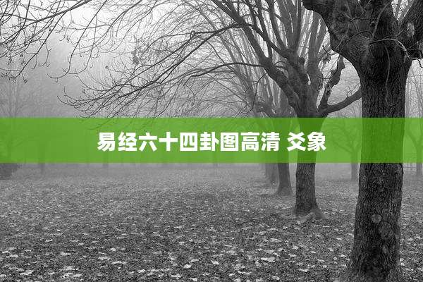 易经六十四卦图高清 爻象