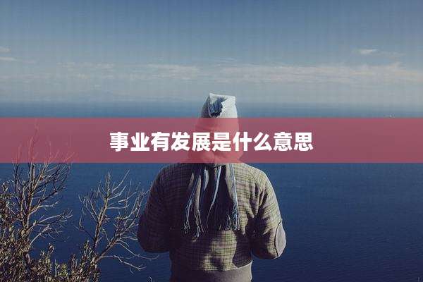 事业有发展是什么意思
