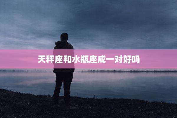 天秤座和水瓶座成一对好吗