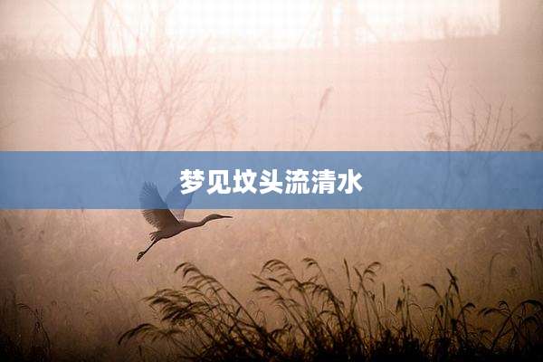 梦见坟头流清水