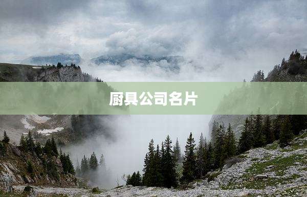 厨具公司名片